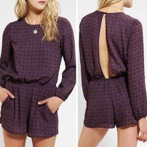 Lucca Couture long sleeve lined romper w/pockets!